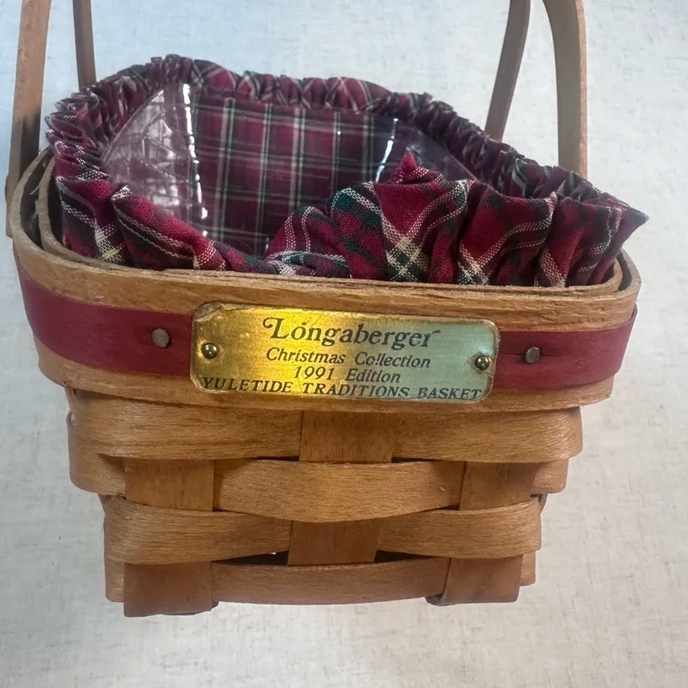 Longaberger 1991 Yuletide Traditions Sleigh Basket